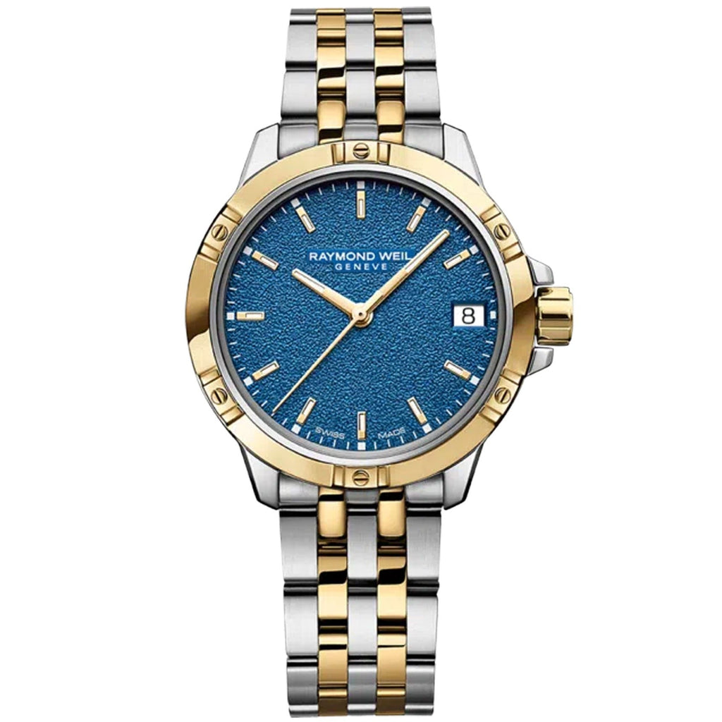Raymond Weil Tango Ladies Watch Two Tone Blue 5960-STP-50061