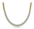 Round Progressive Diamond Half Riviera Necklace