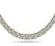 Round Progressive Diamond Half Riviera Necklace