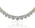 Round Progressive Diamond Half Riviera Necklace