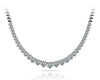 Round Progressive Diamond Half Riviera Necklace DiamondStatus