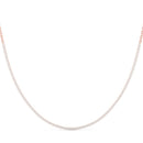 Round Diamond Half Tennis Necklace