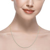 Round Diamond Half Tennis Necklace DiamondStatus