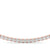 Round Diamond Half Tennis Necklace