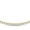 Round Diamond Half Tennis Necklace DiamondStatus