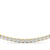 Round Diamond Half Tennis Necklace