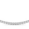 Round Diamond Half Tennis Necklace DiamondStatus