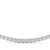 Round Diamond Half Tennis Necklace