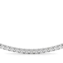 Round Diamond Half Tennis Necklace