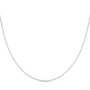 Round Diamond Half Tennis Necklace