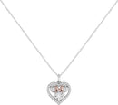 Disney Minnie Mouse Silver Heart Pendant Necklace