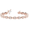 Round Diamond Cluster XO Bracelet DiamondStatus