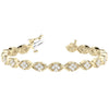 Round Diamond Cluster XO Bracelet DiamondStatus