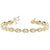Round Diamond Cluster XO Bracelet