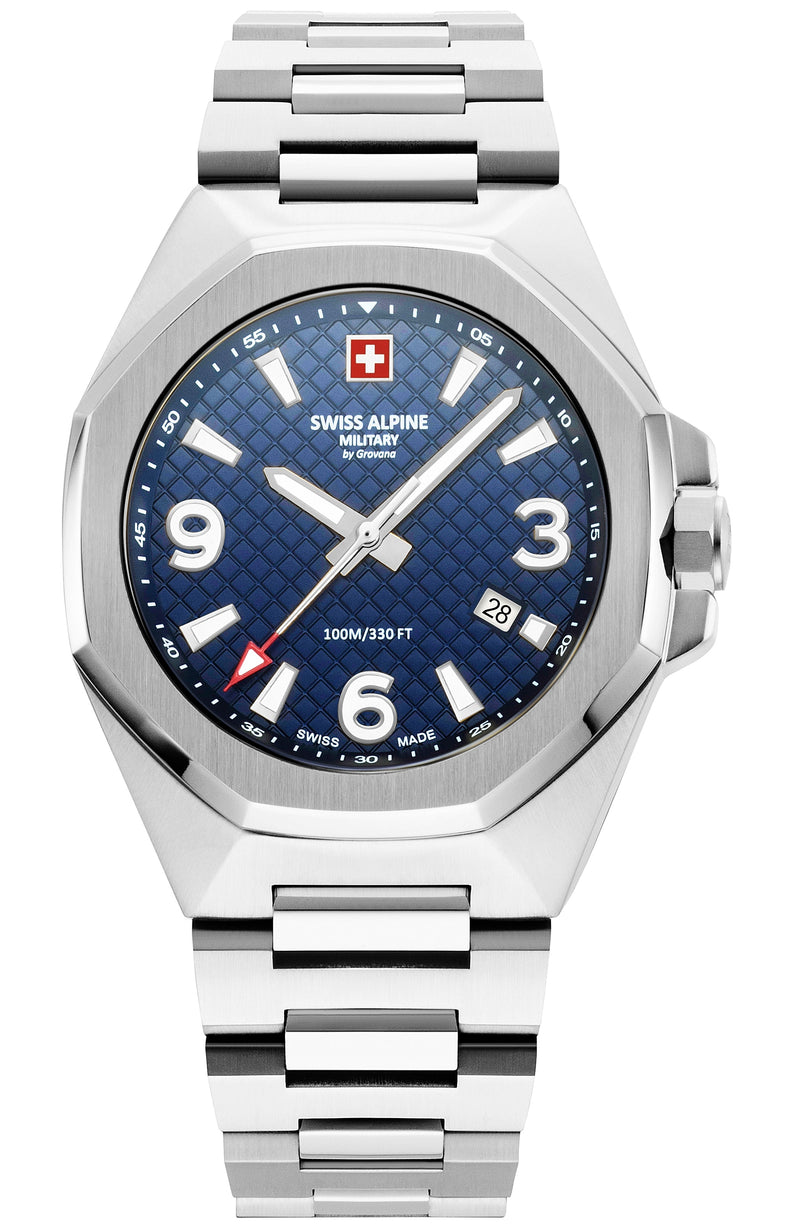 Swiss Alpine Military Typhoon Men's Blue Dial Watch 7005.1135
