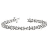 Round Diamond Floral XO Bracelet DiamondStatus