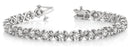 Round Diamond Floral XO Bracelet