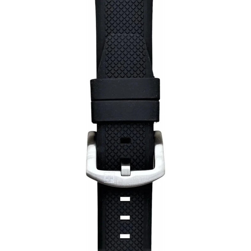 Swiss Alpine Military Typhoon Men's Black Dial Rubber Watch 7006.1837