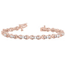 Round Diamond XO Tennis Bracelet