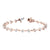 Round Diamond Bar Link Bracelet
