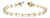 Round Diamond Bar Link Bracelet