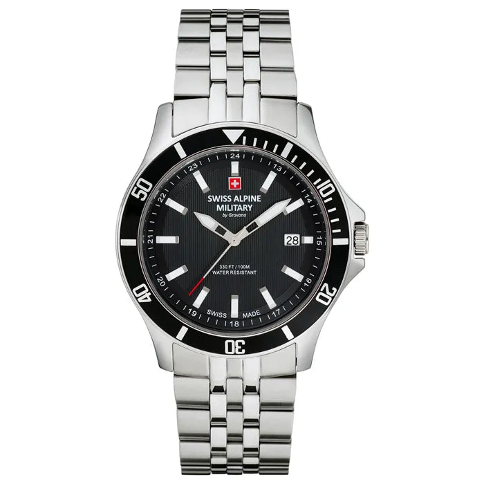 Swiss Alpine Military Challenger Men's Black Dial Watch 7022.1137