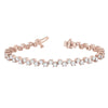 Round Diamond Scatter Tennis Bracelet DiamondStatus