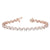 Round Diamond Scatter Tennis Bracelet