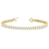 Round Diamond Double Row Tennis Bracelet DiamondStatus