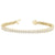 Round Diamond Double Row Tennis Bracelet
