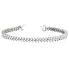 Round Diamond Double Row Tennis Bracelet DiamondStatus