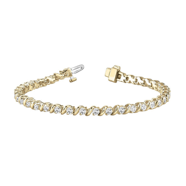 Round Diamond S Tennis Bracelet