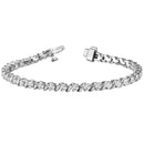 Round Diamond S Tennis Bracelet
