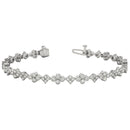 Round Diamond Cluster Bracelet