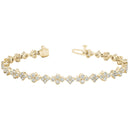 Round Diamond Cluster Bracelet