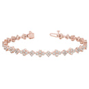 Round Diamond Cluster Bracelet