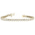 Round Rub-Over Diamond Tennis Bracelet
