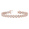Round Diamond Tennis Bezel Bracelet DiamondStatus