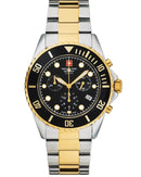 Swiss Alpine Military Chrono Watch Men's Two Tone 7053.9147 - WatchStatus Ltd