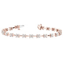 Round Floral Diamond Bracelet