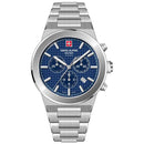 Swiss Alpine Military Pioneer Men's Blue Chronograph Watch 7048.9135