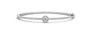 Round Halo Diamond Pavé Bangle