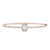 Emerald Halo Diamond Pavé Bangle
