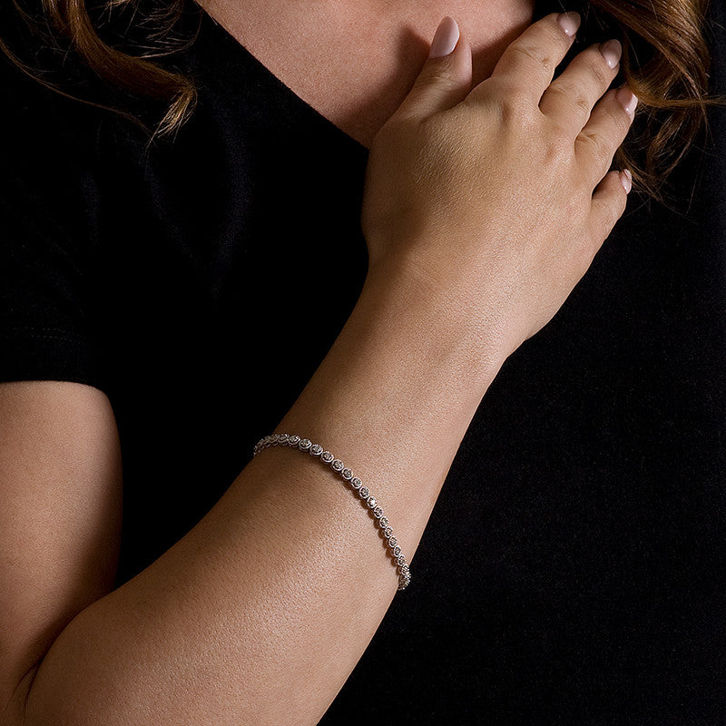 Round Diamond Slider Bracelet