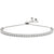 Round Diamond Tennis Slider Bracelet