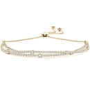 Round Diamond Multi-Row Slider Bracelet