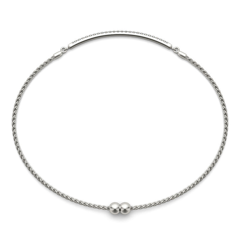Round Diamond Chain Slider Bracelet