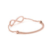 Diamond Pavé Infinity Chain Slider Bracelet DiamondStatus
