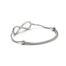 Diamond Pavé Infinity Chain Slider Bracelet