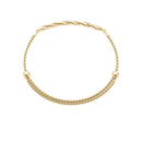 Twisted Diamond Pavé Chain Slider Bracelet